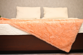 Peach Fur Throw